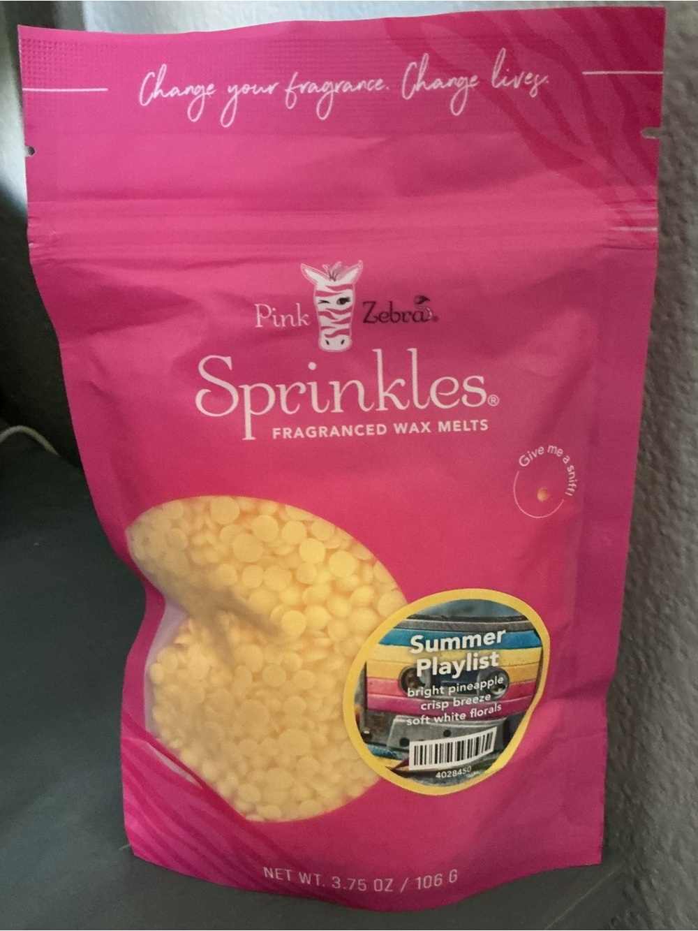Summer Playlist Pink Zebra Sprinkles Wax Melts
